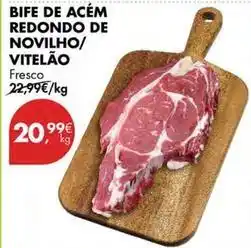 Pingo Doce Bife de acém redondo de novilho/vitelao promoção