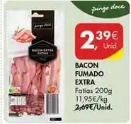 Pingo Doce Pingo doce - bacon fumado extra promoção