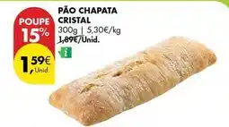 Pingo Doce Cristal - pão chapata promoção