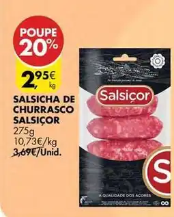 Pingo Doce Salsicha de churrasco promoção