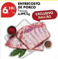 Pingo Doce Entrecosto de porco promoção