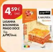 Pingo Doce Pingo doce - lasanha bolonhesa promoção