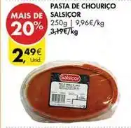 Pingo Doce Pasta de chouriço promoção