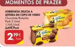 Pingo Doce A+ - sobremesa delicia a leiteira em copo de vidro promoção
