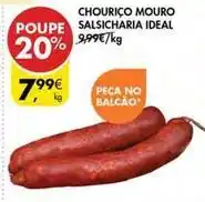 Pingo Doce Chourico mouro salsicharia promoção