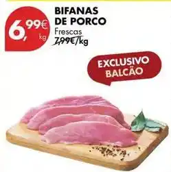 Pingo Doce Bifanas de porco promoção