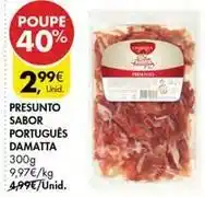 Pingo Doce Damatta - presunto sabor português promoção