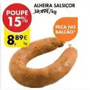 Pingo Doce Alheira salsicor promoção