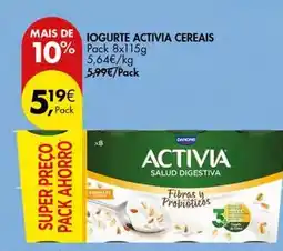 Pingo Doce Activia - iogurte cereais promoção