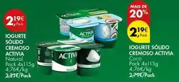Pingo Doce Activia - iogurte sólido cremoso promoção