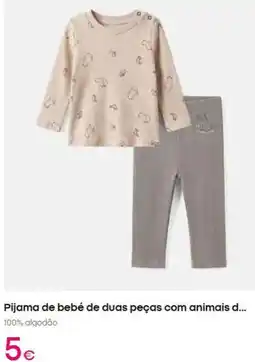 Pepco com - pijama de bebé de duas peças com animales promoção