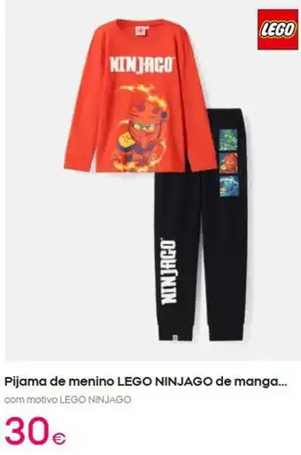 Lego - pijama de menino ninjago de manga