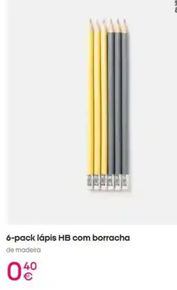 Pepco com - 6-pack lápis hb com borracha promoção