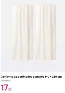 Pepco com - conjunto de cortinados com nos 140 x 250 cm promoção