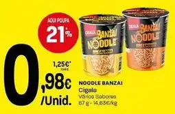 Intermarché Cigala - noodle banzai promoção