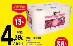 Intermarché Porsi - papel higiénico promoção