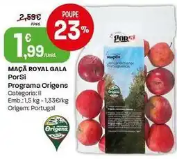 Intermarché Porsi - maçã royal gala promoção