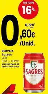 Intermarché Sagres - cerveja promoção