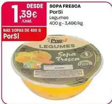 Intermarché Porsi - sopa fresca promoção