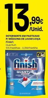 Intermarché Finish - detergente em pastilhas p/maquina de lavar loica promoção