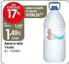 Intermarché Vitalis - água s/ gas promoção