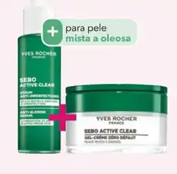 Yves Rocher Conjunto Sebo Active Clear Sérum Anti-Imperfeições + Gel Creme Zero Defeitos promoção