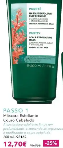 Yves Rocher Máscara Esfoliante Couro Cabeludo promoção