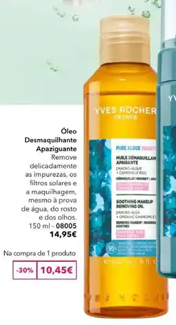 Yves Rocher Óleo Desmaquilhante Apaziguante promoção
