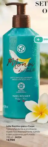 Yves Rocher Leite Nutritivo para o Corpo Yves Rocher promoção