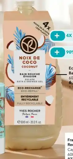 Yves Rocher Eco-Recarga Banho Duche promoção
