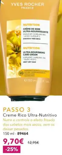 Yves Rocher Yves rocher creme rico ultra-nutritivo promoção