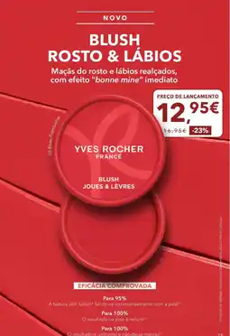 Yves Rocher blush rosto & lábios yves rocher promoção