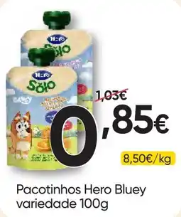 Froiz Pacotinhos Hero Bluey variedade promoção