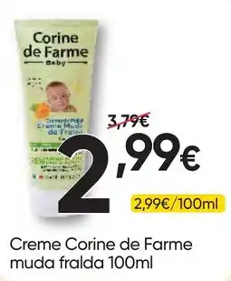 Froiz Creme Corine de Farme muda fralda promoção
