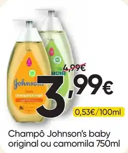 Froiz Champô Johnson's baby original ou camomila promoção