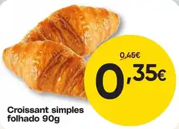 Froiz Croissant simples folhado promoção