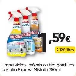 Froiz limpa vidros, móveis ou tira gorduras cozinha express mistolin promoção