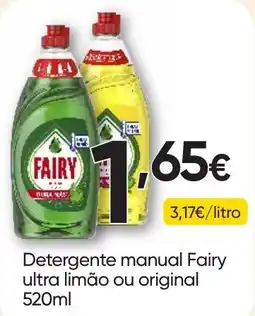 Froiz Detergente manual fairy ultra limão ou original promoção