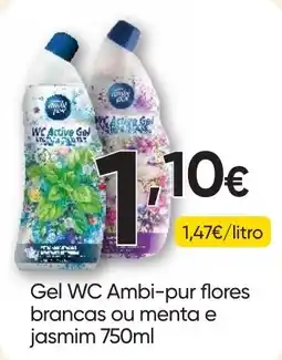 Froiz Gel WC Ambi-pur flores brancas ou menta e jasmim promoção