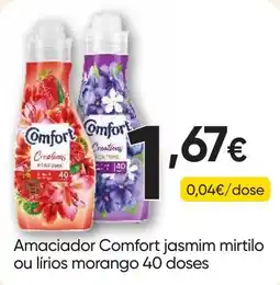 Froiz Amaciador comfort jasmim mirtilo ou lirios morango promoção