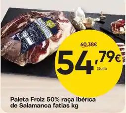 Froiz Paleta Froiz 50% raça ibérica de Salamanca fatias kg promoção