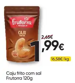 Froiz Caju frito com sal Frutorra promoção