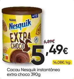 Froiz Cacau Nesquik instantâneo extra choco promoção