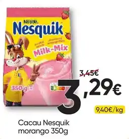 Froiz Cacau Nesquik morango promoção