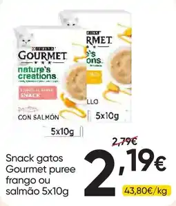 Froiz Snack gatos Gourmet puree frango ou salmão promoção