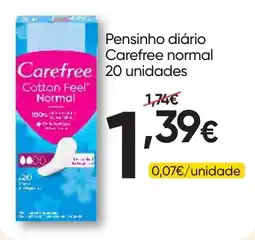 Froiz Pensinho diário Carefree normal promoção