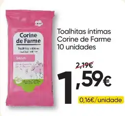 Froiz Toalhitas íntimas Corine de Farme promoção