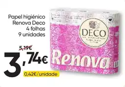 Froiz Papel higiênico renova deco promoção