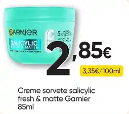 Froiz Creme sorvete salicylic fresh & matte Garnier promoção
