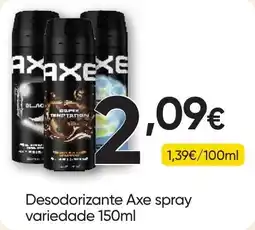 Froiz Desodorante axe spray variedade promoção